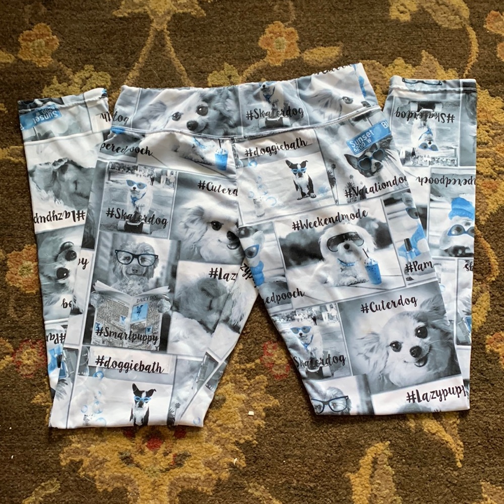 Justice Girls Puppy Leggings